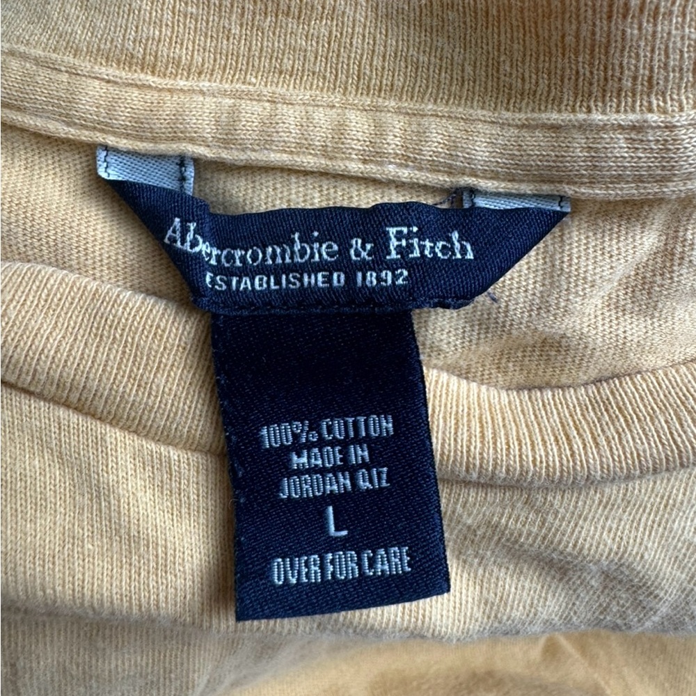 Yellow Abercrombie and Fitch Baby Tee - Picture 7 of 9